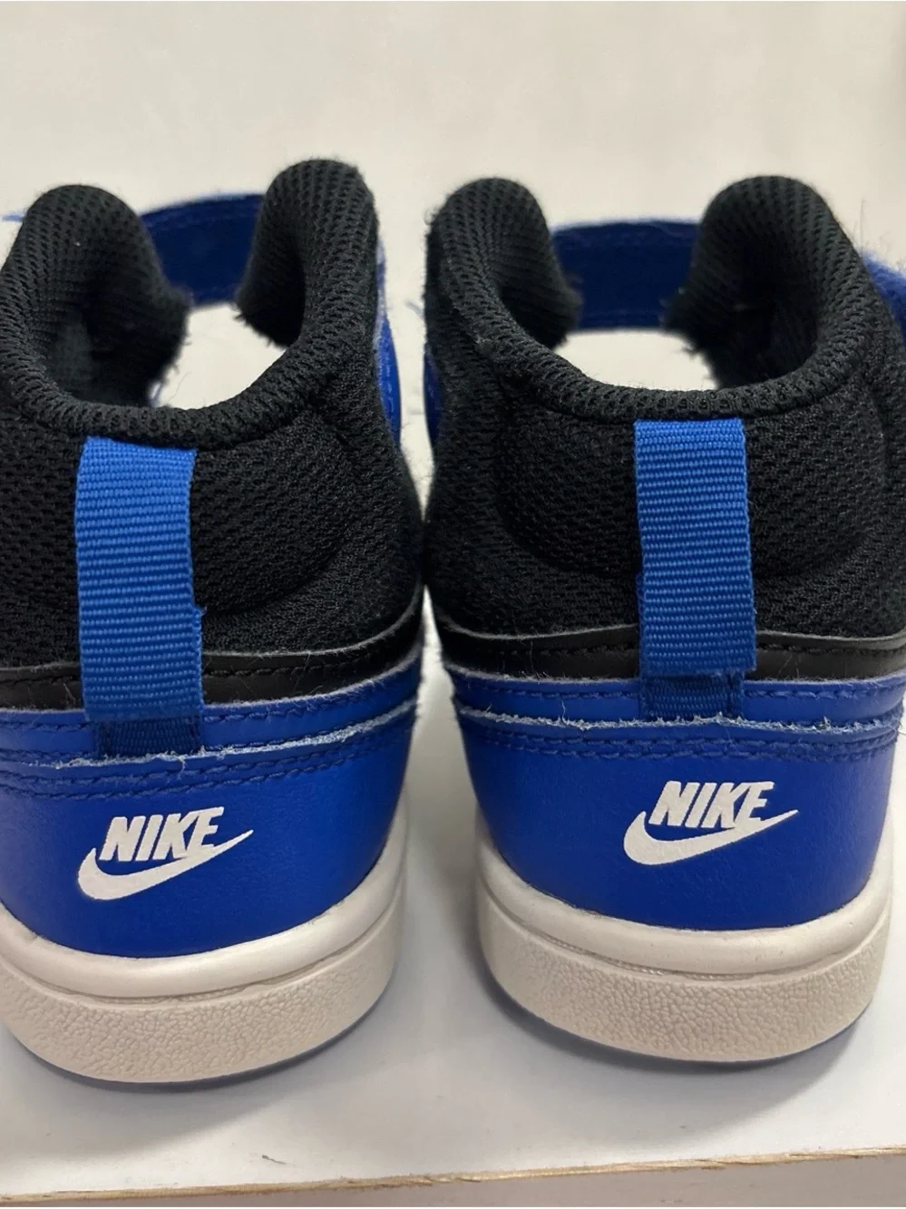 Nike Kids Mid-Top Sneakers in Black and Royal Blue
